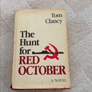 Vintage The Hunt For Red October Tom Clancy 1st First Edition Book  1984 w/ DJ